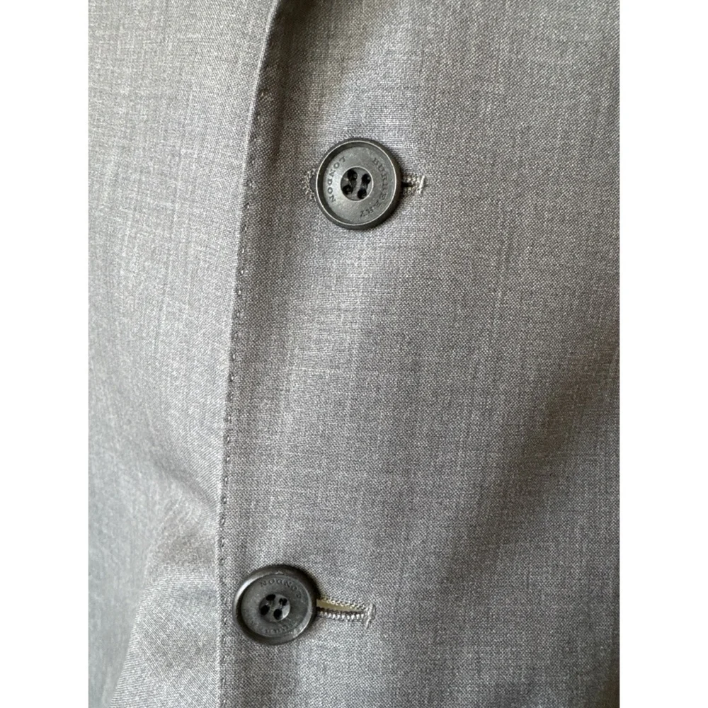 Burberry London Canbury Wool Sports Jacket Blazer Gray Size 56R